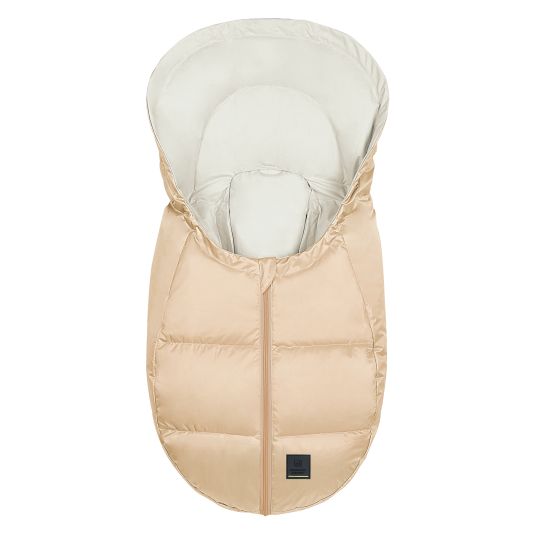 Odenwälder Dauni down footmuff for infant car seat & carrycot - beige