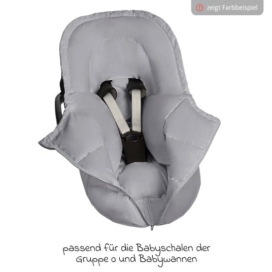 Odenwälder Dauni down footmuff for infant car seat & carrycot - beige