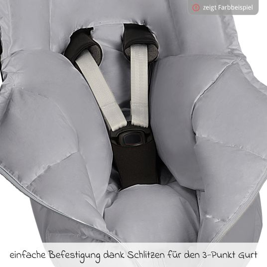 Odenwälder Dauni down footmuff for infant car seat & carrycot - beige