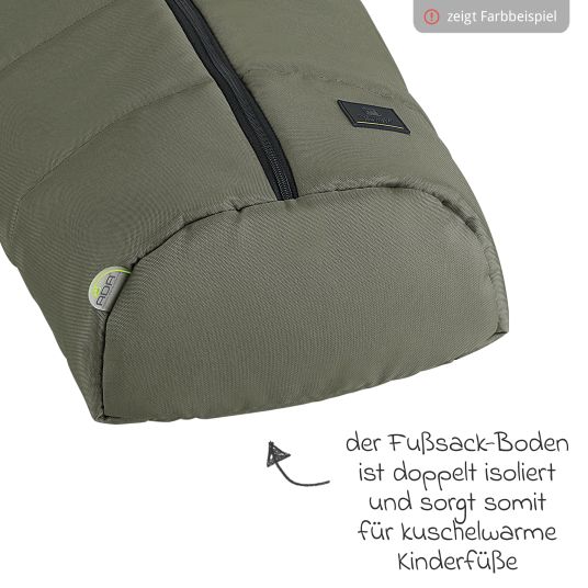 Odenwälder Fleece footmuff Benno for infant car seat & carrycot - anthracite