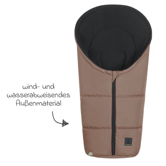 Odenwälder Fleece footmuff Benno for infant car seat & carrycot - Desert Sand