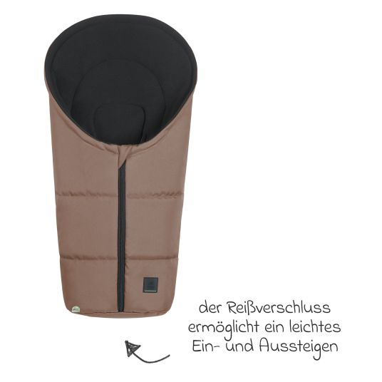 Odenwälder Fleece footmuff Benno for infant car seat & carrycot - Desert Sand