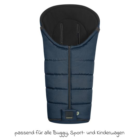 Odenwälder Fleece-Fußsack Benno für Buggy, Sport- und Kinderwagen - Deep Sea