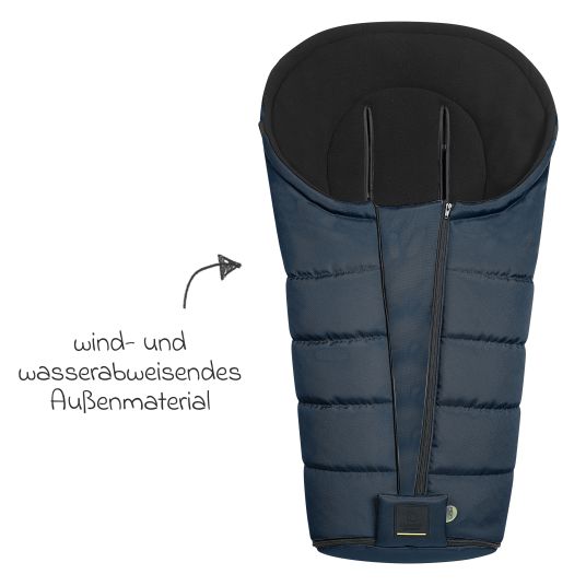 Odenwälder Fleece-Fußsack Benno für Buggy, Sport- und Kinderwagen - Deep Sea