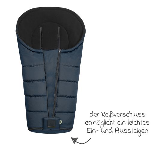 Odenwälder Fleece-Fußsack Benno für Buggy, Sport- und Kinderwagen - Deep Sea