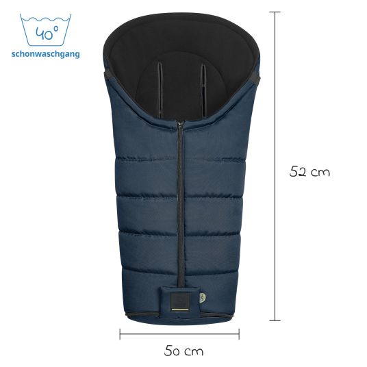 Odenwälder Fleece-Fußsack Benno für Buggy, Sport- und Kinderwagen - Deep Sea