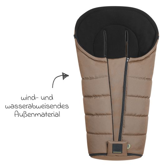 Odenwälder Benno fleece footmuff for buggy, baby carriage and baby carriage - Desert Sand