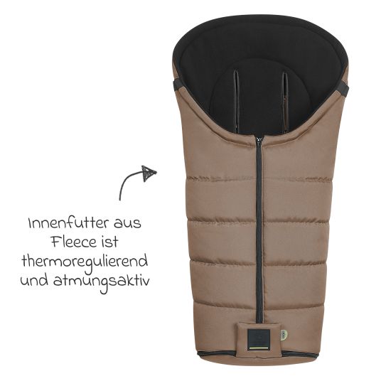 Odenwälder Benno fleece footmuff for buggy, baby carriage and baby carriage - Desert Sand