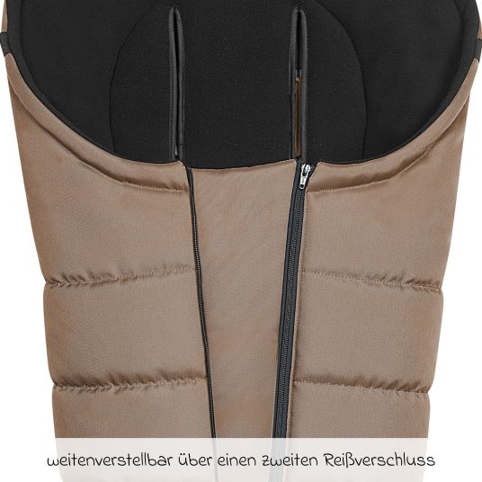 Odenwälder Benno fleece footmuff for buggy, baby carriage and baby carriage - Desert Sand