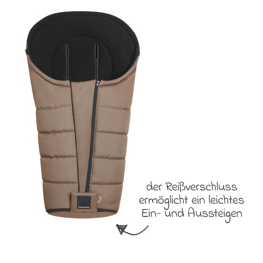 Odenwälder Benno fleece footmuff for buggy, baby carriage and baby carriage - Desert Sand