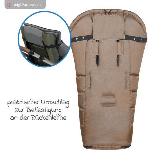 Odenwälder Benno fleece footmuff for buggy, baby carriage and baby carriage - Desert Sand