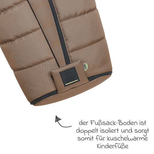 Odenwälder Benno fleece footmuff for buggy, baby carriage and baby carriage - Desert Sand