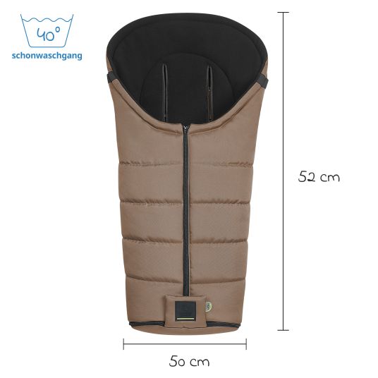 Odenwälder Benno fleece footmuff for buggy, baby carriage and baby carriage - Desert Sand