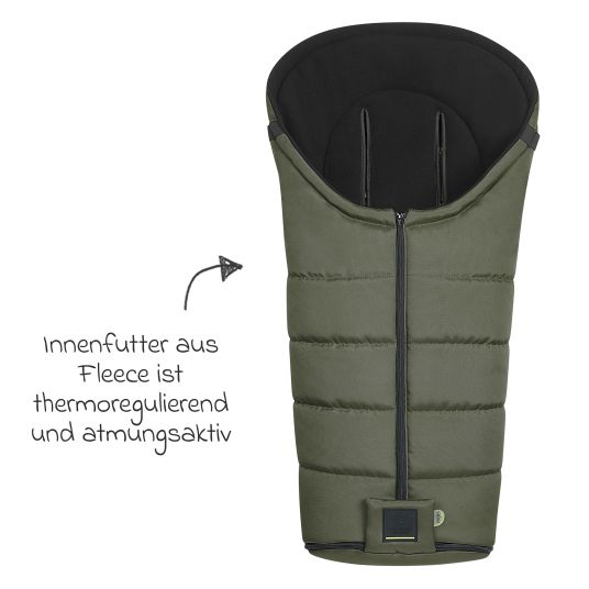 Odenwälder Fleece-Fußsack Benno für Buggy, Sport- und Kinderwagen - Steel Grey