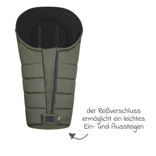 Odenwälder Fleece-Fußsack Benno für Buggy, Sport- und Kinderwagen - Steel Grey