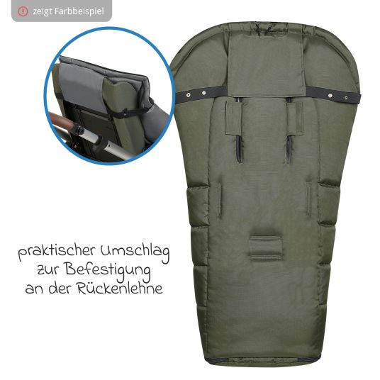 Odenwälder Fleece-Fußsack Benno für Buggy, Sport- und Kinderwagen - Steel Grey