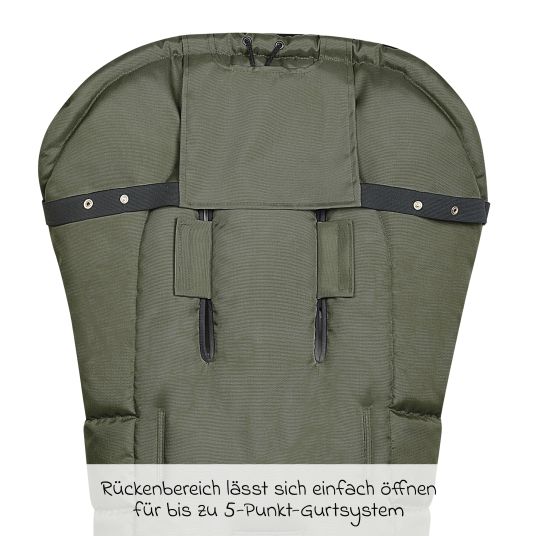 Odenwälder Fleece-Fußsack Benno für Buggy, Sport- und Kinderwagen - Steel Grey