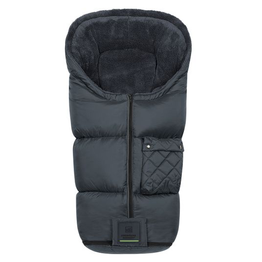 Odenwälder Gino-cs fleece footmuff for buggy, baby carriage and baby carriage - anthracite