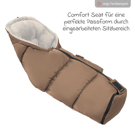 Odenwälder Gino-cs fleece footmuff for buggy, baby carriage and baby carriage - anthracite