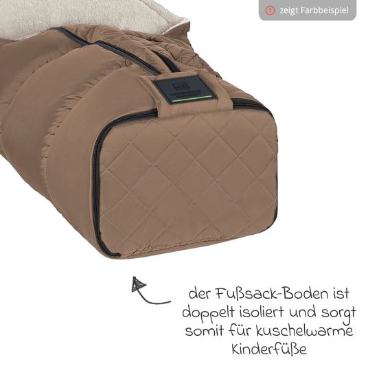 Odenwälder Gino-cs fleece footmuff for buggy, baby carriage and baby carriage - anthracite