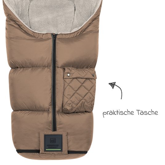 Odenwälder Gino-cs fleece footmuff for buggy, baby carriage and baby carriage - Desert Sand