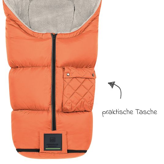 Odenwälder Fleece-Fußsack Gino-cs für Buggy, Sport- und Kinderwagen - Red Orange