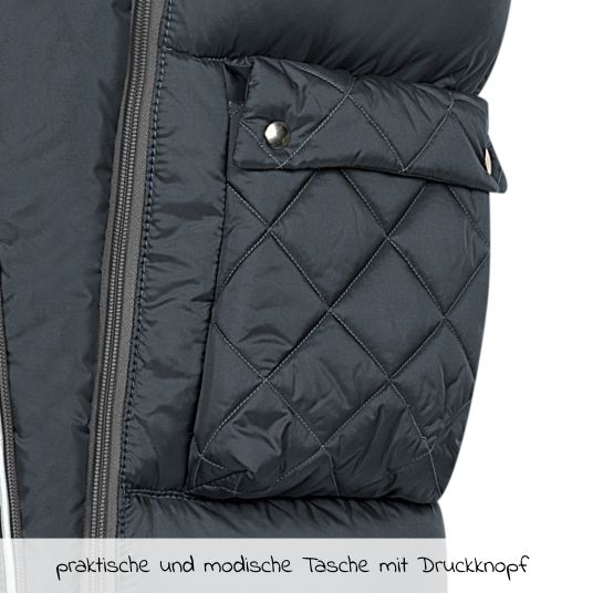 Odenwälder Fleece-Fußsack Gino-cs für Kinderwagen, Sportwagen & Buggy - Anthrazit