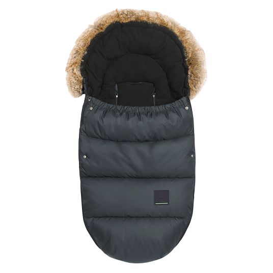 Odenwälder Marlon fleece footmuff with wetbag for buggy, baby carriage and baby carriage - anthracite