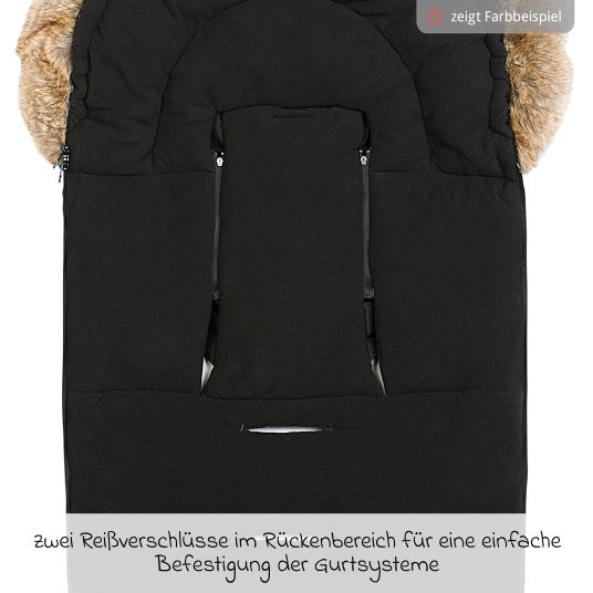 Odenwälder Marlon fleece footmuff with wetbag for buggy, baby carriage and baby carriage - anthracite