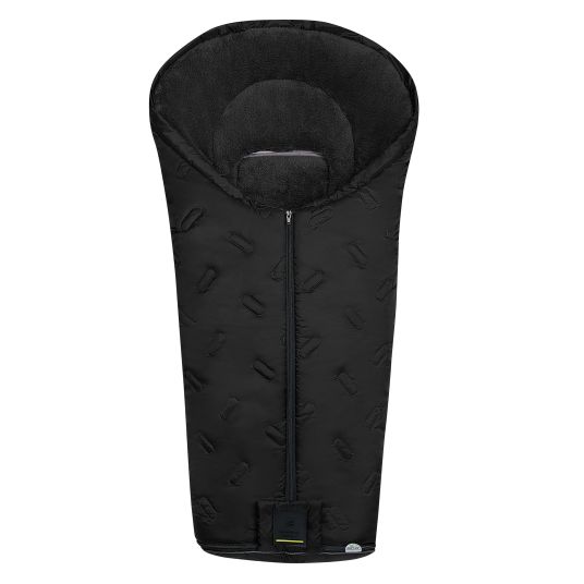 Odenwälder Oskar fleece footmuff for buggy, baby carriage and baby carriage - Black