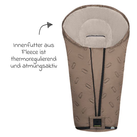 Odenwälder Fleece-Fußsack Oskar für Buggy, Sport- und Kinderwagen - Desert Sand