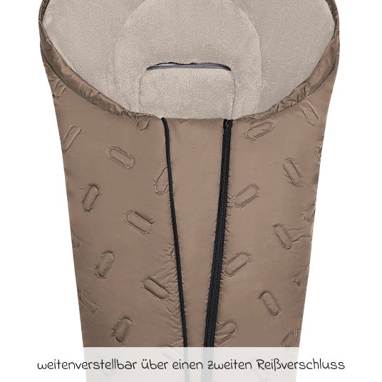 Odenwälder Oskar fleece footmuff for buggy, baby carriage and baby carriage - Desert Sand