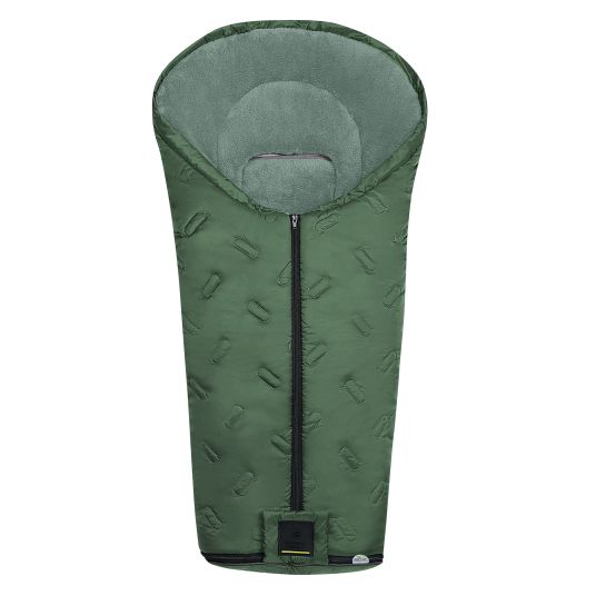 Odenwälder Oskar fleece footmuff for buggy, baby carriage and baby carriage - Steel Green