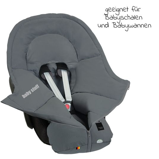 Odenwälder Fußsack Milo für Babyschalen & Babywannen - Grey