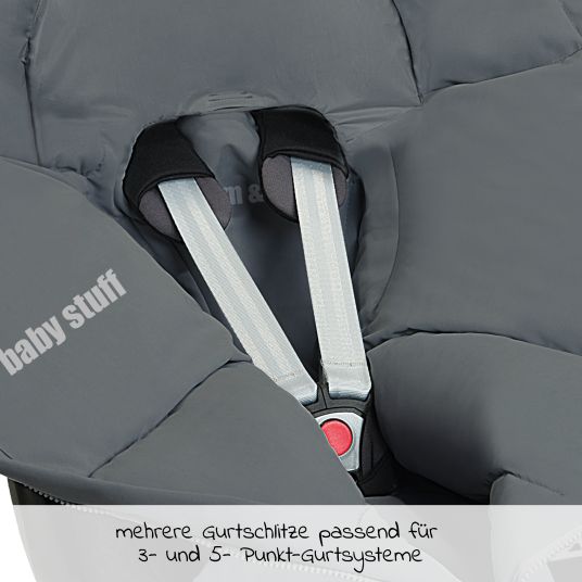 Odenwälder Milo footmuff for infant car seats & carrycots - Grey