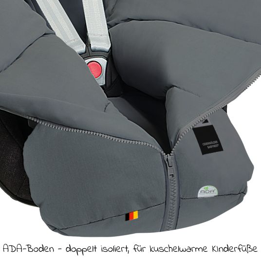 Odenwälder Milo footmuff for infant car seats & carrycots - Grey