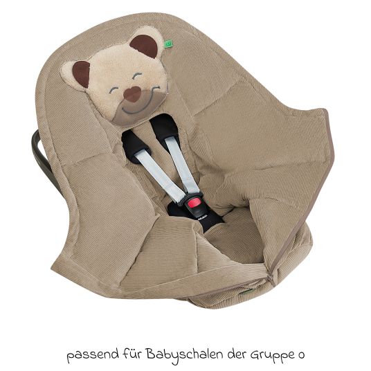 Odenwälder Fußsack Mucki Cord für Babyschale & Babywanne - Sahara