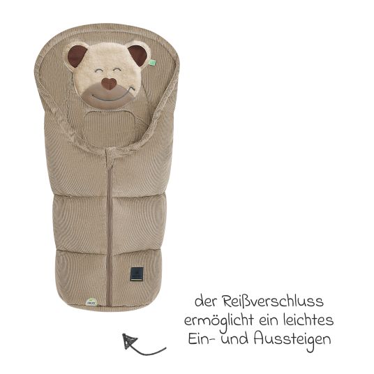 Odenwälder Mucki Cord footmuff for infant car seat & carrycot - Sahara