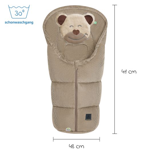 Odenwälder Fußsack Mucki Cord für Babyschale & Babywanne - Sahara