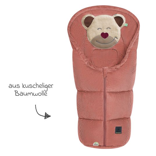 Odenwälder Fußsack Mucki Cord für Babyschale & Babywanne - Siena