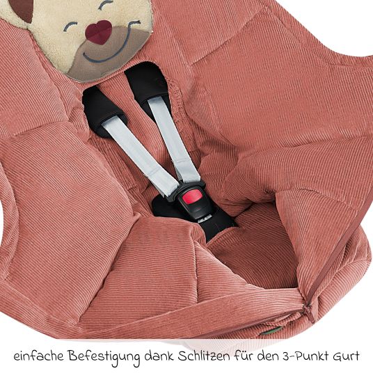 Odenwälder Fußsack Mucki Cord für Babyschale & Babywanne - Siena