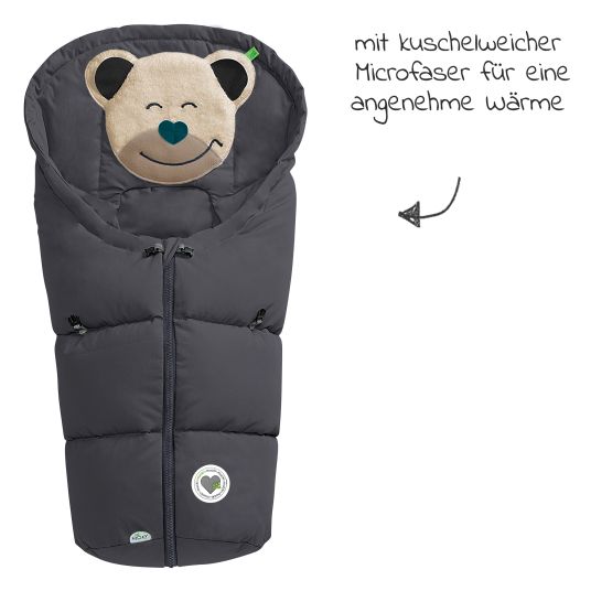 Odenwälder Mucki footmuff for infant car seats & carrycots - Night Grey