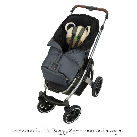 Odenwälder Fußsack Mucki L -cs für Buggy, Sport- und Kinderwagen - Anthrazit