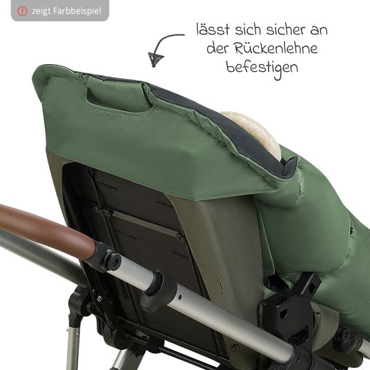 Odenwälder Fußsack Mucki L -cs für Buggy, Sport- und Kinderwagen - Anthrazit