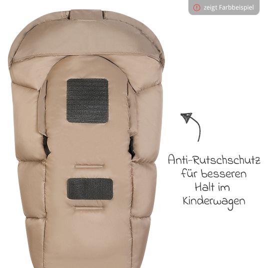 Odenwälder Fußsack Mucki L -cs für Buggy, Sport- und Kinderwagen - Anthrazit