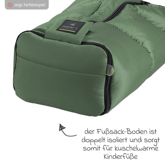 Odenwälder Fußsack Mucki L -cs für Buggy, Sport- und Kinderwagen - Anthrazit