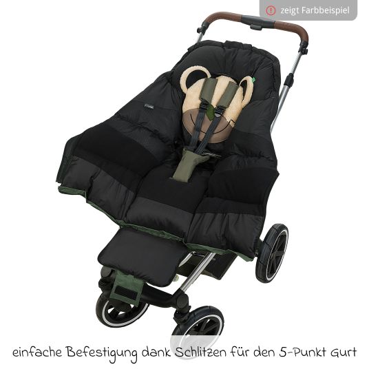 Odenwälder Fußsack Mucki L -cs für Buggy, Sport- und Kinderwagen - Anthrazit