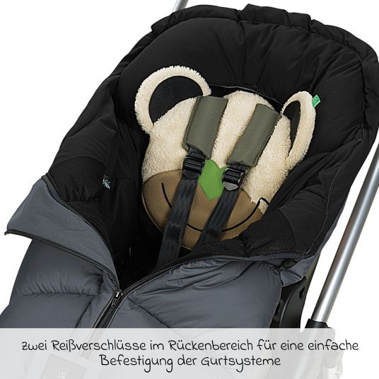 Odenwälder Fußsack Mucki L -cs für Buggy, Sport- und Kinderwagen - Anthrazit