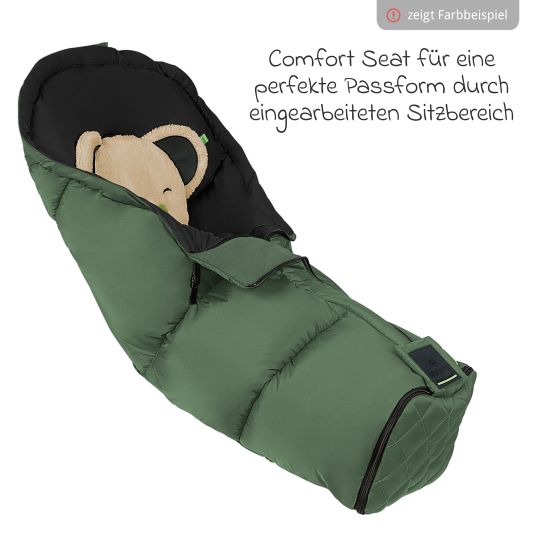 Odenwälder Fußsack Mucki L -cs für Buggy, Sport- und Kinderwagen - Black