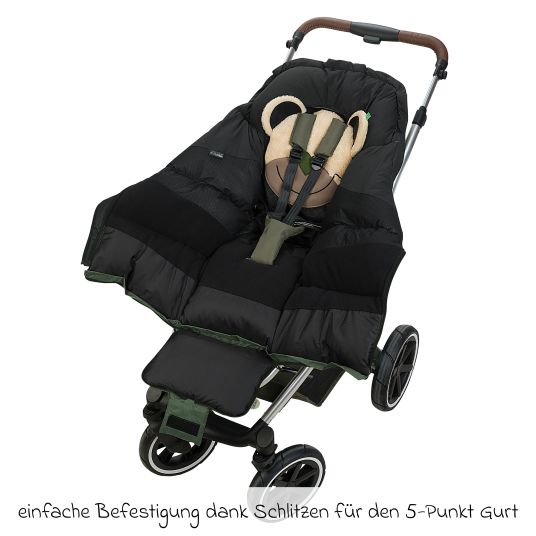 Odenwälder Fußsack Mucki L -cs für Buggy, Sport- und Kinderwagen - Steel Green